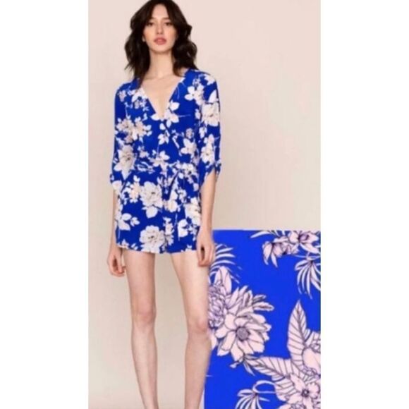 Floral Patterned Romper - Picture 1 of 14